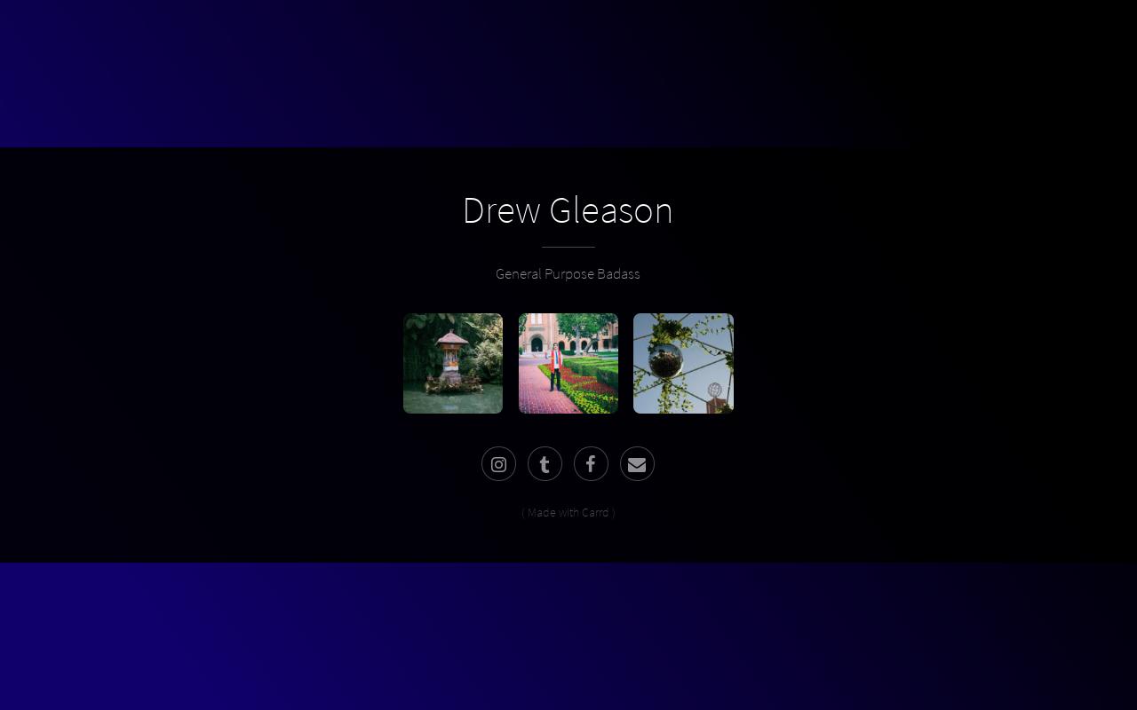 Carrd profile picture for @drew